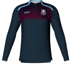 UQ Rugby Quarter Zip Training Top Navy