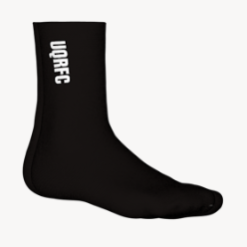 UQ Rugby Socks Black (White text)