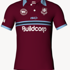 UQ Rugby Supporter Polo (Sky Blue Collar)