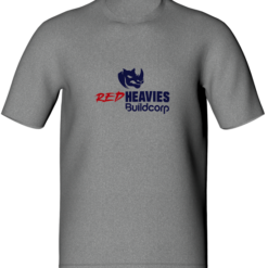 Red Heavies Tee - Grey Marle