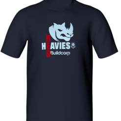 Red Heavies Tee - Navy